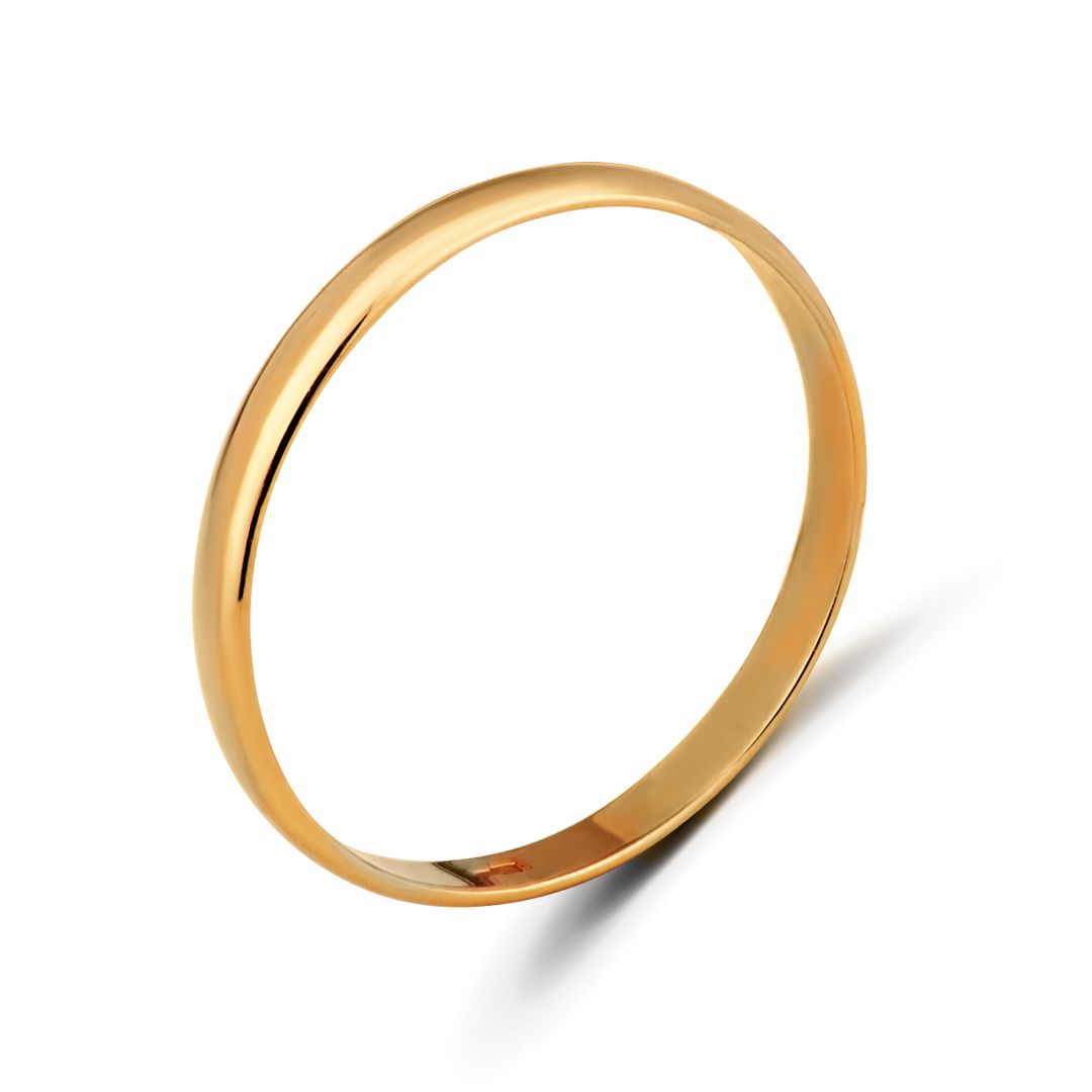 Обручальное кольцо из красного золота 